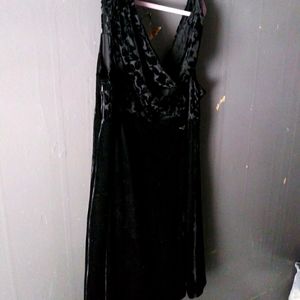 Modcloth velvet dress with velvet burn out cowl 22
